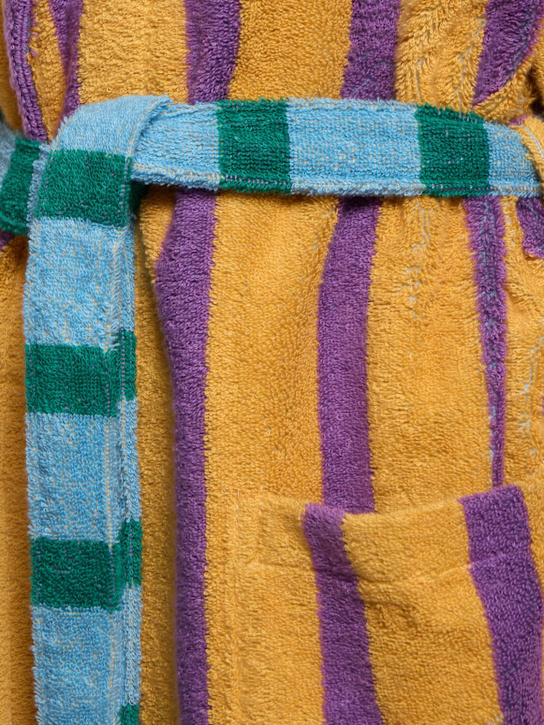 Dusen Dusen: Ronnie Stripe cotton bathrobe - Multicolor - men_3 | Luisa Via Roma