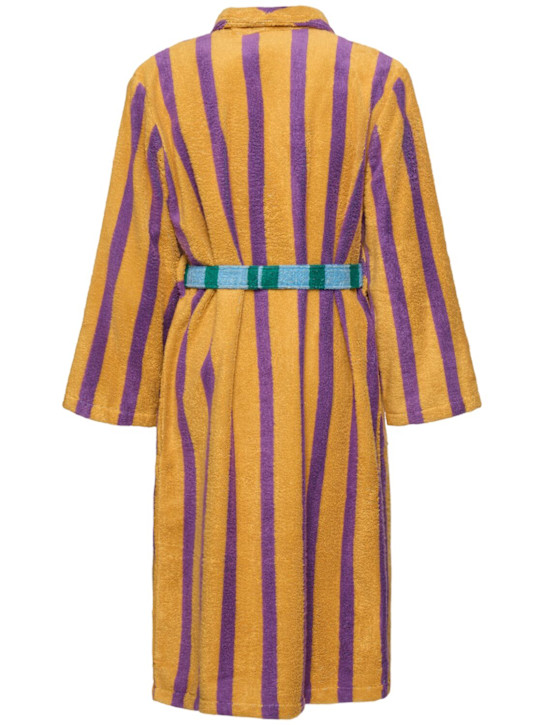 Dusen Dusen: Ronnie Stripe cotton bathrobe - Multicolor - men_1 | Luisa Via Roma