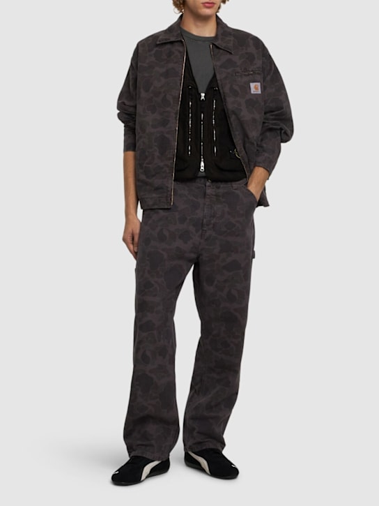 Carhartt WIP: Duck single knee camo denim jeans - men_1 | Luisa Via Roma