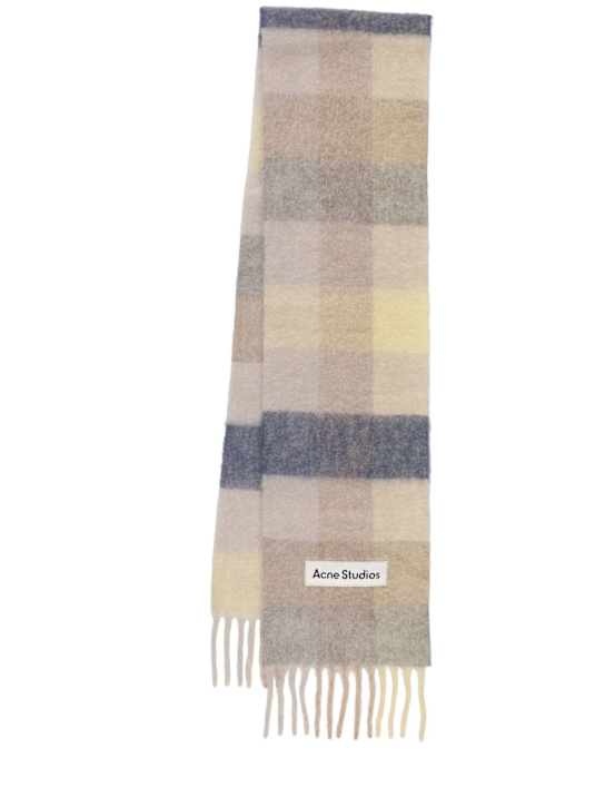 Acne Studios: Bufanda de alpaca - Vanilla/Beige - women_0 | Luisa Via Roma