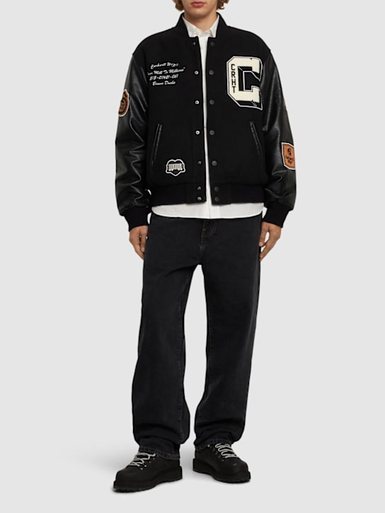 Carhartt WIP: Chaqueta bomber Brown Ducks - men_1 | Luisa Via Roma