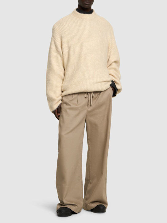 Entire Studios: Heavy knit crew sweater - men_1 | Luisa Via Roma