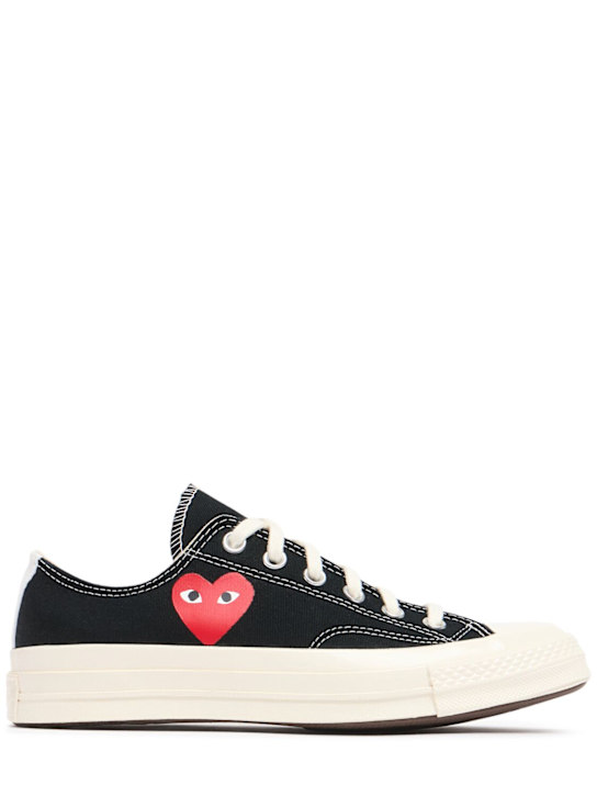Comme des Garçons Play: Play Converse cotton low sneakers - women_0 | Luisa Via Roma