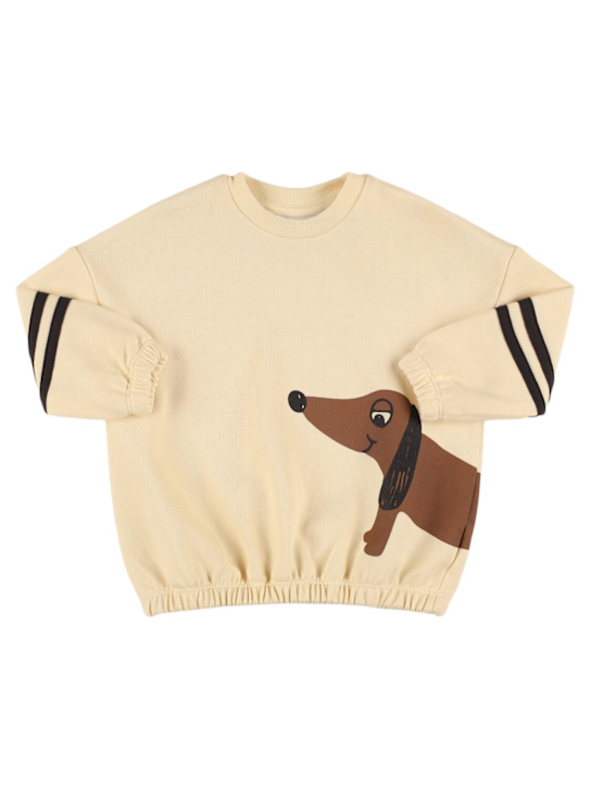Mini Rodini: Dog print organic cotton sweatshirt - kids-boys_0 | Luisa Via Roma