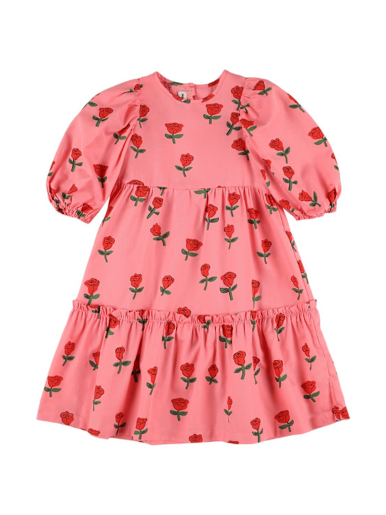 Mini Rodini: オーガニックコットンポプリンワンピース - kids-girls_0 | Luisa Via Roma