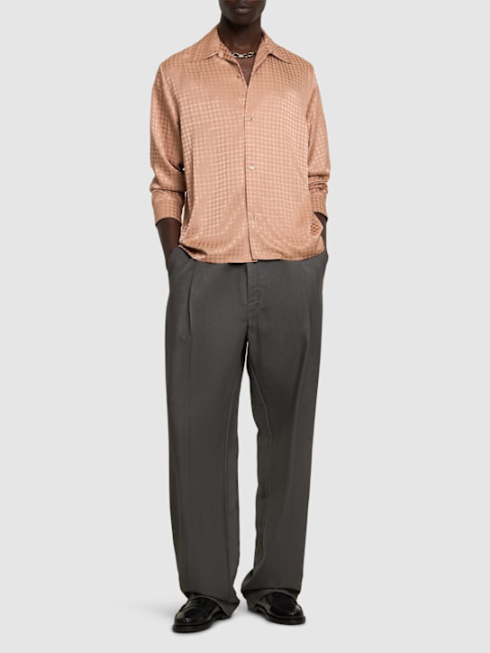 Amiri: Quad l/s shirt - Pink - men_1 | Luisa Via Roma