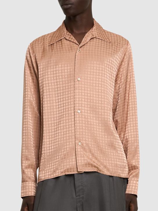 Amiri: Quad l/s shirt - Pink - men_2 | Luisa Via Roma