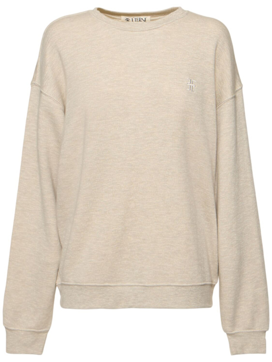 Éterne: Oversize cotton & viscose sweatshirt - women_0 | Luisa Via Roma