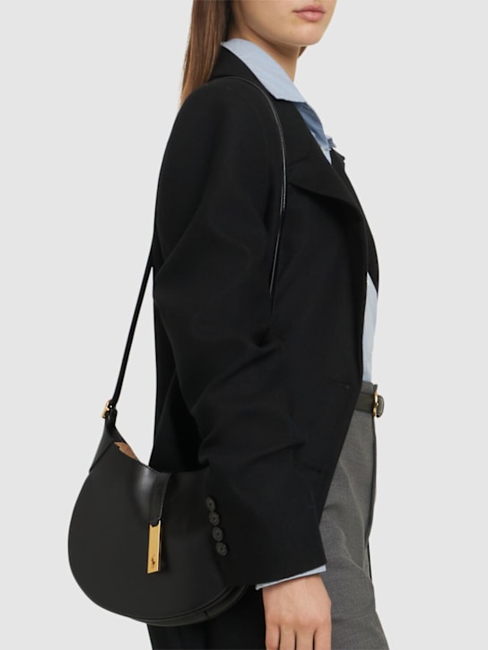 Polo Ralph Lauren: Small Id leather shoulder bag - women_1 | Luisa Via Roma