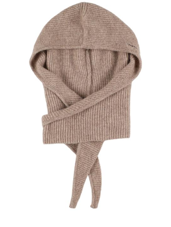 GANNI: Soft wool blend balaclava - women_0 | Luisa Via Roma