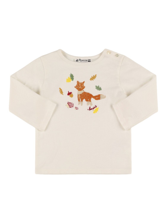 Bonpoint: コットンジャージーTシャツ - kids-girls_0 | Luisa Via Roma