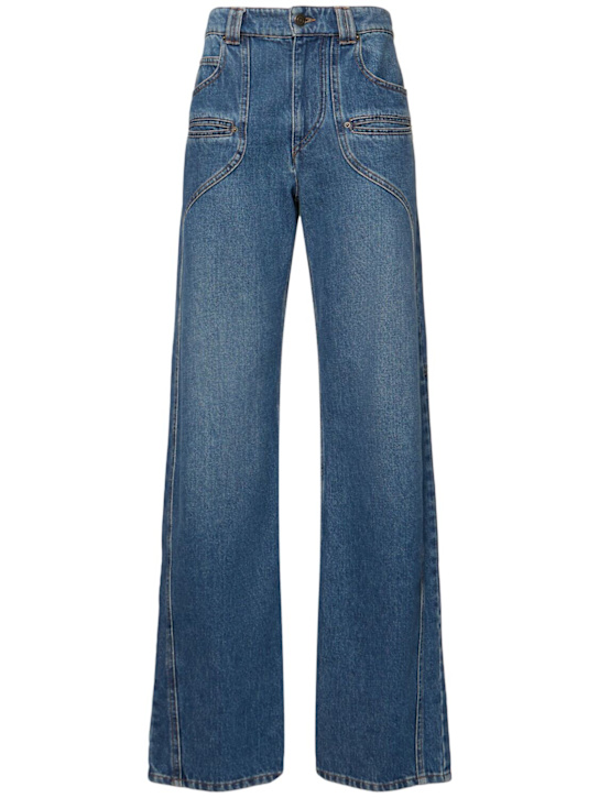 Isabel Marant: Betiane high rise wide jeans - women_0 | Luisa Via Roma