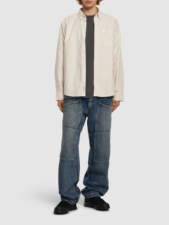 Carhartt WIP: L/s logo oxford shirt - men_1 | Luisa Via Roma