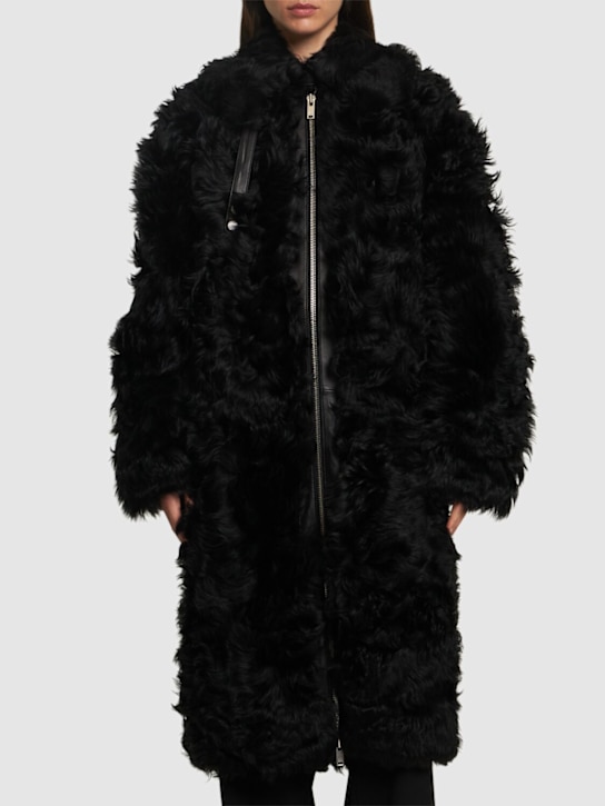 Moose Knuckles: Luar Ena unisex coat - Black - women_2 | Luisa Via Roma