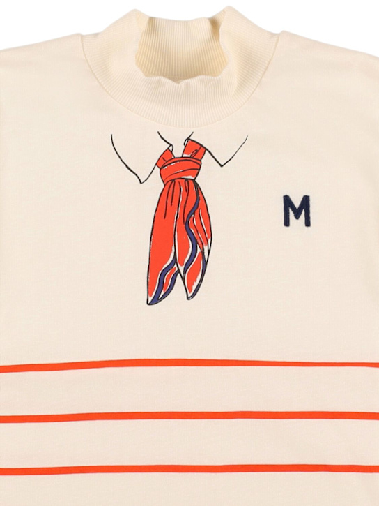 Mini Rodini: Vestito in cotone organico stampato - Bianco - kids-girls_1 | Luisa Via Roma