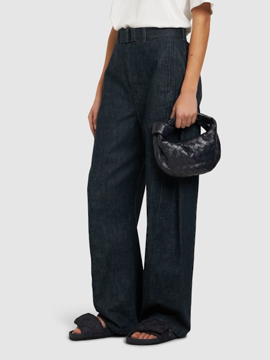 BIRKENSTOCK 1774: 5mm Sylt stonewashed denim sandals - women_1 | Luisa Via Roma