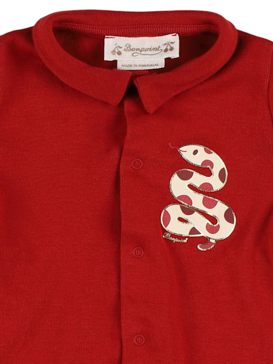 Bonpoint: コットンジャージーロンパース - kids-girls_1 | Luisa Via Roma