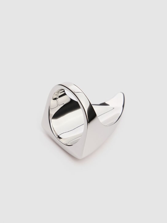 McQueen: Tiger Claw brass ring - Silver - men_3 | Luisa Via Roma