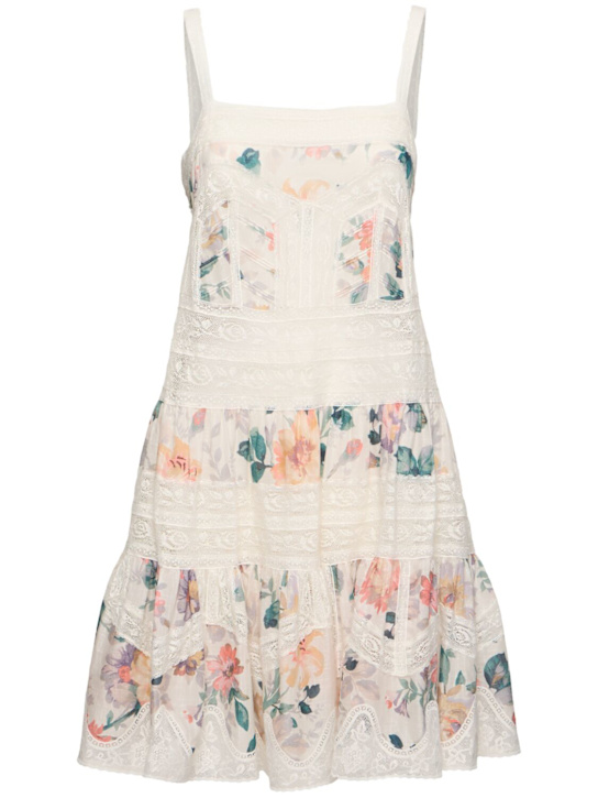 Zimmermann: Acacia cotton mini dress - women_0 | Luisa Via Roma