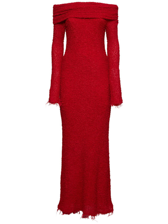 Isabel Marant: Ormany bouclé jersey midi dress - women_0 | Luisa Via Roma