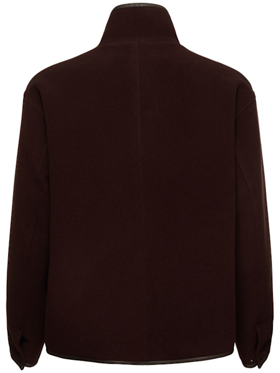 Auralee: Double heavy wool cloth zip jacket - men_4 | Luisa Via Roma