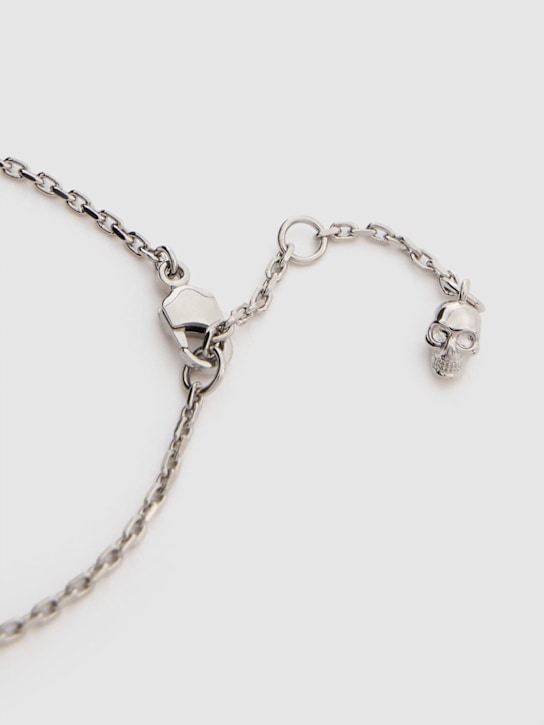 McQueen: Tiger Claw brass necklace - Silver - men_3 | Luisa Via Roma