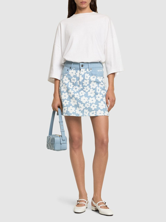 MSGM: Printed mini skirt - women_1 | Luisa Via Roma