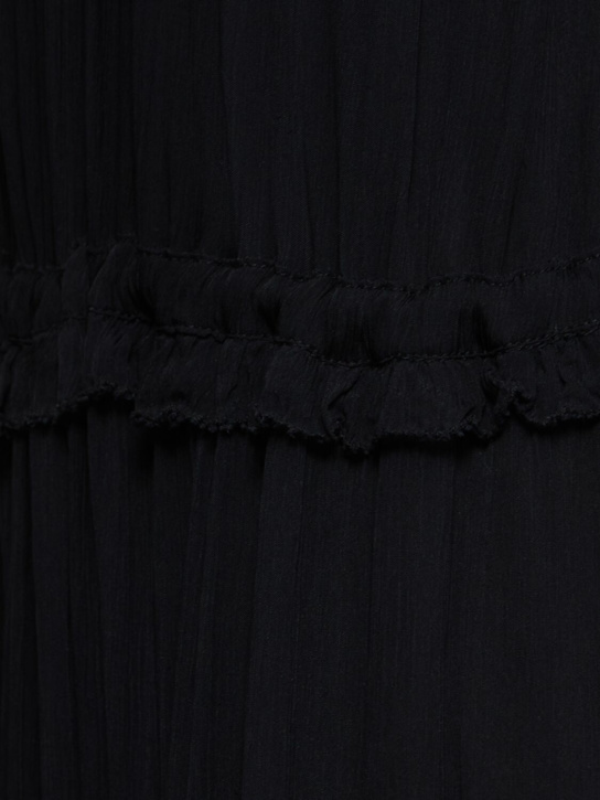 Marant Etoile: Alita wavy chiffon ruffled long dress - women_1 | Luisa Via Roma
