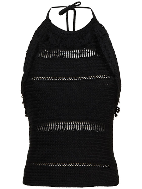 Marant Etoile: Araliane cotton macrame top - women_0 | Luisa Via Roma