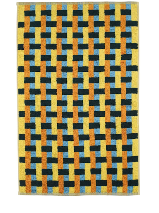 Dusen Dusen: Yellow Weave cotton hand towel - ecraft_0 | Luisa Via Roma