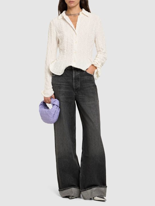 MSGM: Crinkled shirt - women_1 | Luisa Via Roma