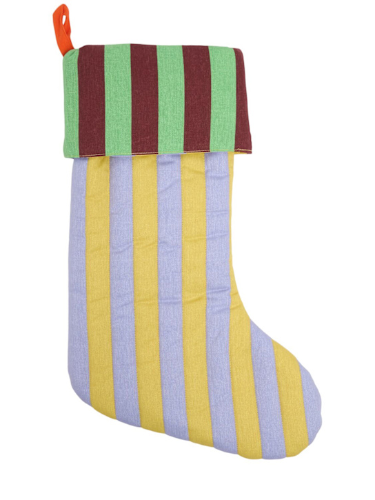 Dusen Dusen: Holiday striped cotton stocking - ecraft_0 | Luisa Via Roma