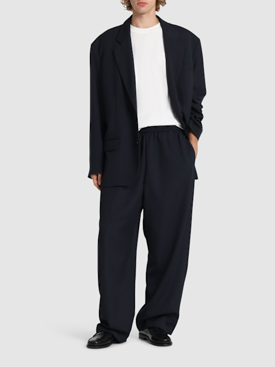 Acne Studios: Prudent wool blend pants - men_1 | Luisa Via Roma