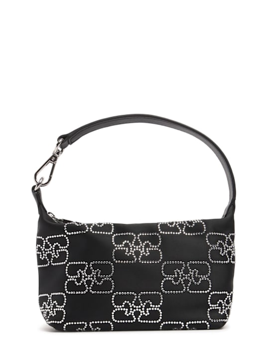GANNI: Small Butterfly recycled cotton mini bag - women_0 | Luisa Via Roma