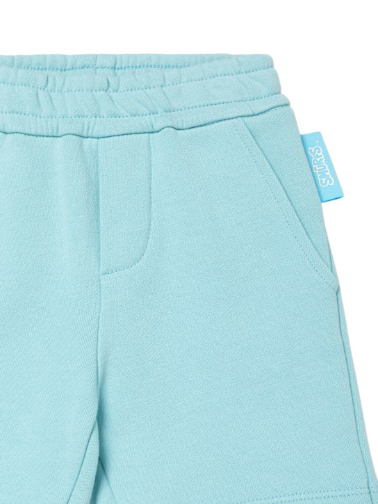 Emporio Armani: Smurfs コットンスウェットパンツ - kids-boys_1 | Luisa Via Roma