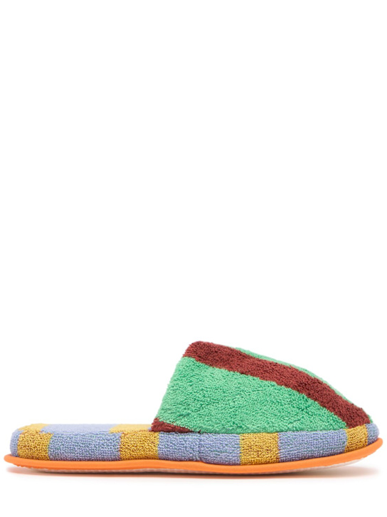 Dusen Dusen: Nicolas Stripe コットンブレンドスリッパ - women_0 | Luisa Via Roma