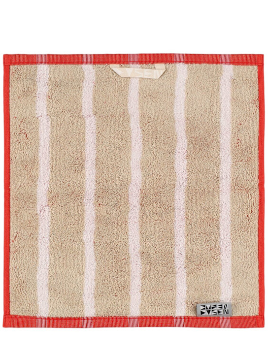 Dusen Dusen: Porcelain Stripe cotton washcloth - ecraft_1 | Luisa Via Roma