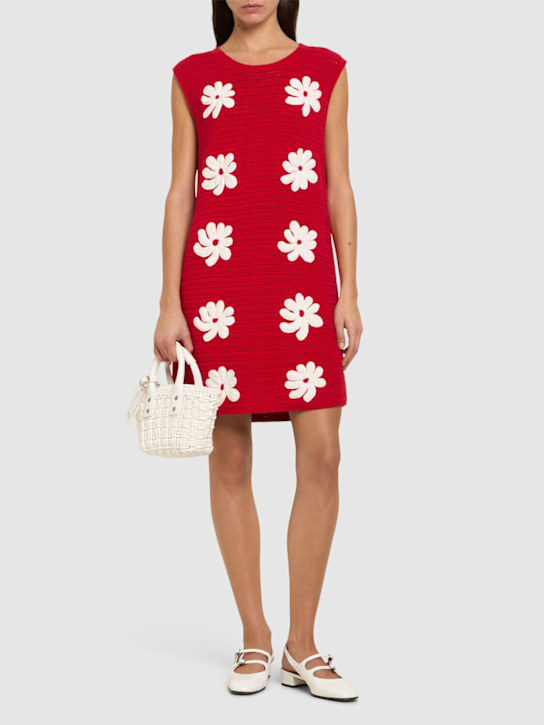 MSGM: Vestito corto con ricami - women_1 | Luisa Via Roma