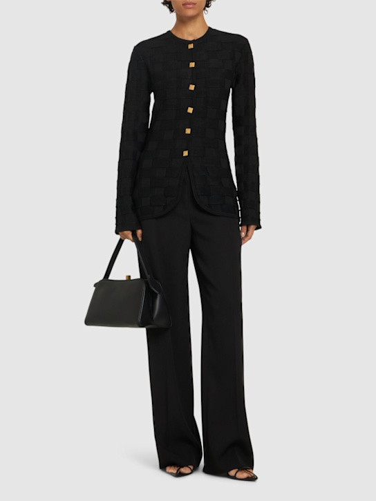 TOVE: Uma knitted viscose blend cardigan - women_1 | Luisa Via Roma