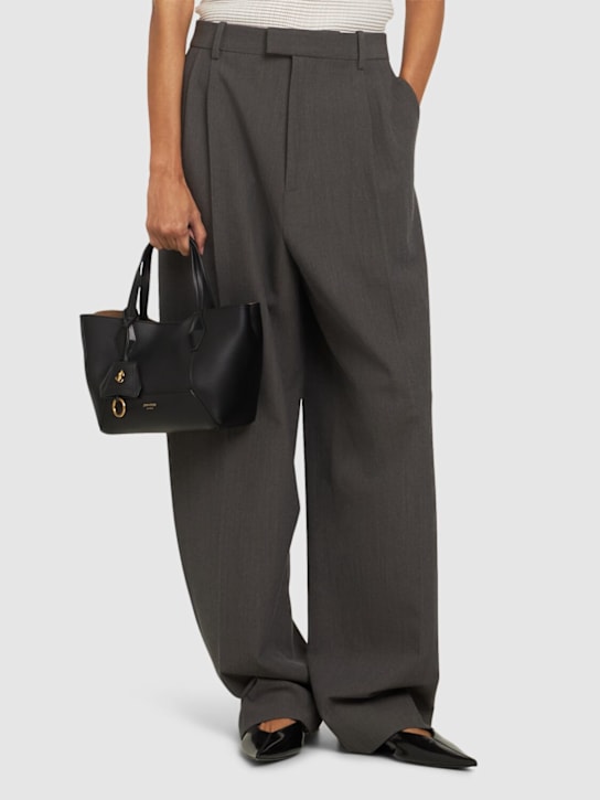 Jimmy Choo: Small Diamond soft shiny leather bag - women_1 | Luisa Via Roma