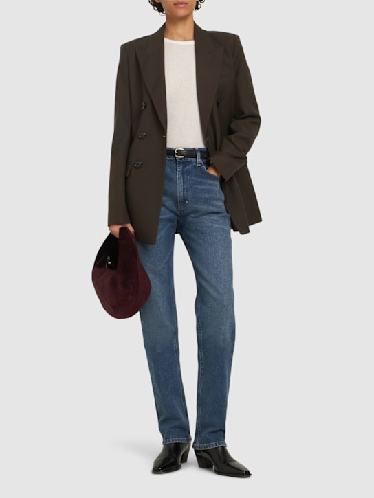 CITIZENS OF HUMANITY: Jeans dritti Zurie a vita alta - Blu - women_1 | Luisa Via Roma