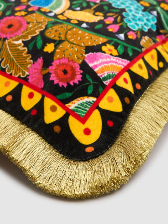 La Double J: Colombo Nero velvet cushion - ecraft_1 | Luisa Via Roma