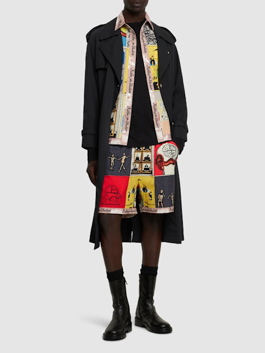 KidSuper Studios: Printed satin shorts - men_1 | Luisa Via Roma