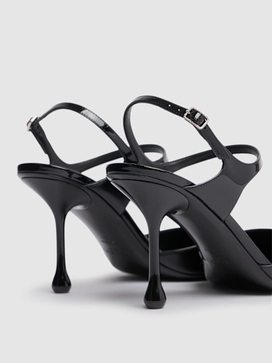 Jimmy Choo: 80mm Pixie patent leather pumps - Black - women_4 | Luisa Via Roma