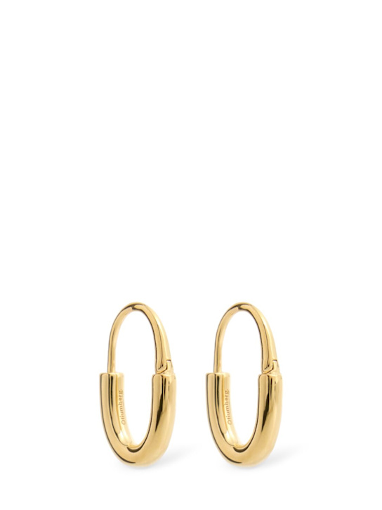 Otiumberg: Orecchini a cerchio Roscida Oval - Oro - women_0 | Luisa Via Roma
