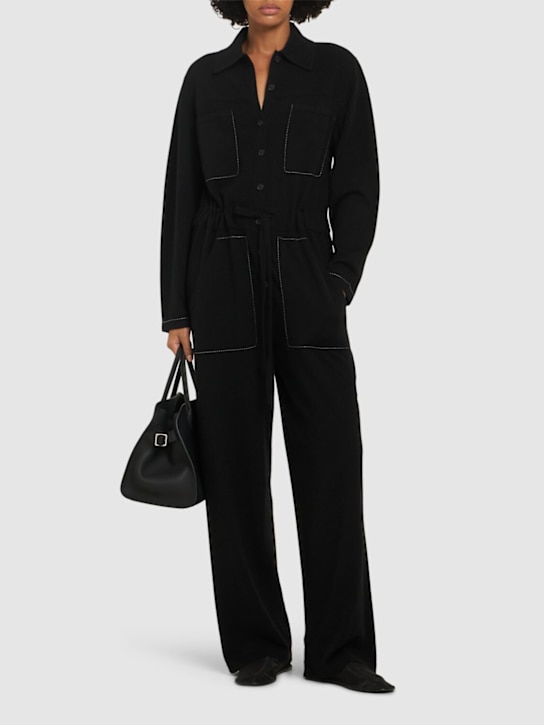 Guest In Residence: Everywear long cashmere jumpsuit - women_1 | Luisa Via Roma