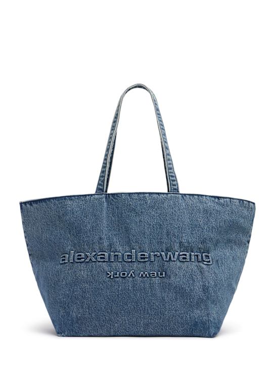 バッグ YMC YOU MUST CREATE WASH DENIM TOTE YMC Tote Bag - Washed Indigo - PBWAA-40