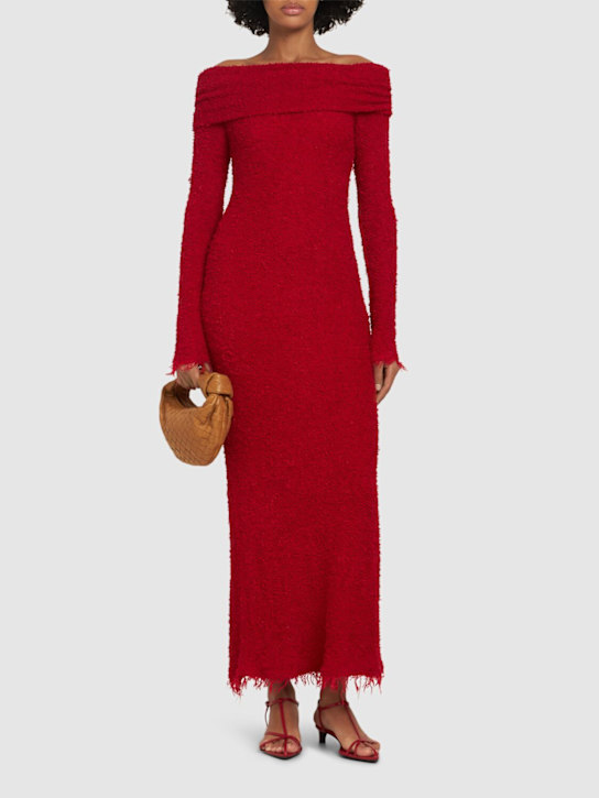Isabel Marant: Ormany bouclé jersey midi dress - women_1 | Luisa Via Roma