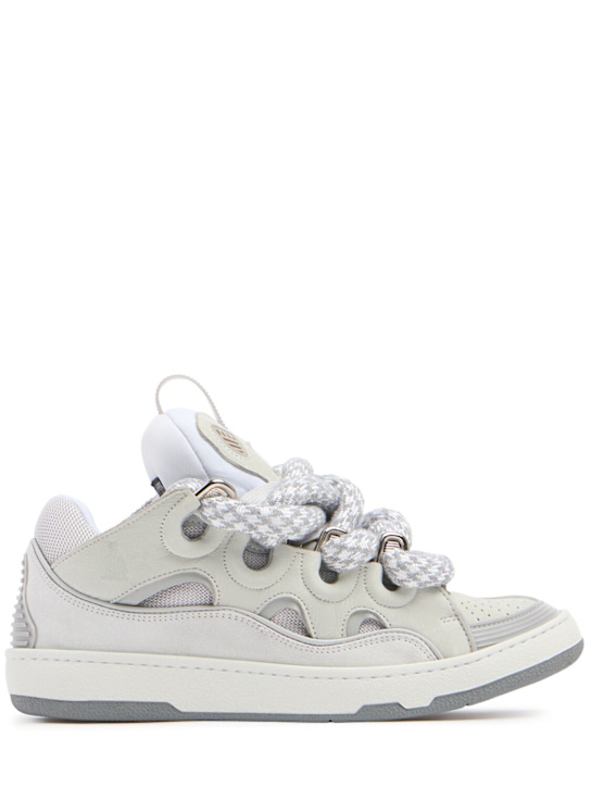 30mm Curb leather & mesh sneakers - Thumbnail 1