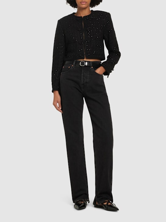 Rotate: Bouclé crop jacket - women_1 | Luisa Via Roma